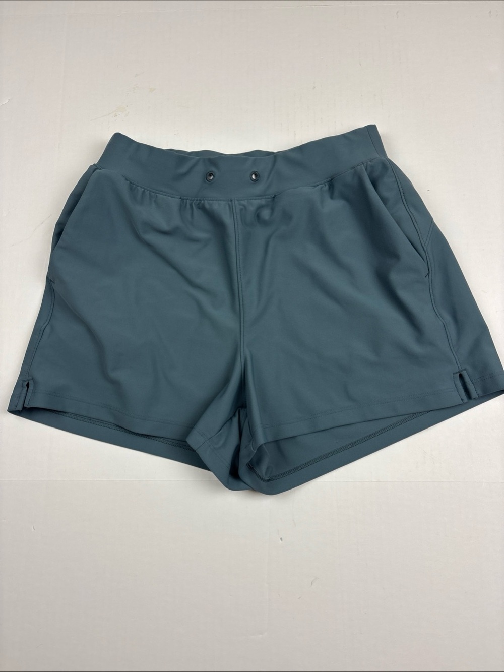 Old Navy Active Powersport Women Small Shorts Green High Rise Go Dry Workout